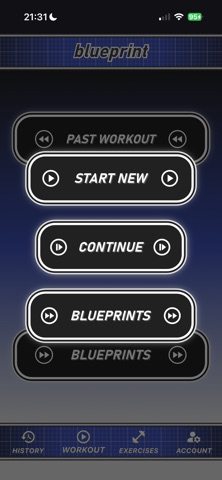 Blueprint Fitness Tech screenshot