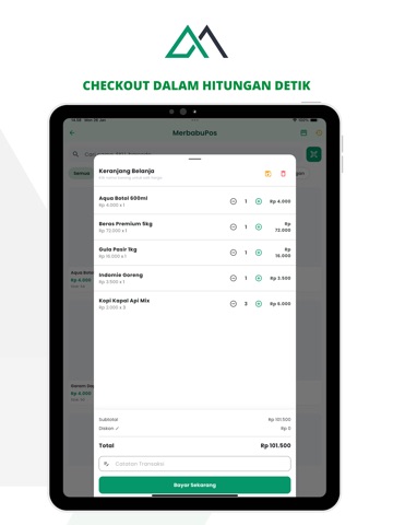 Merbabu POS - Kasir UMKM iPad screenshot