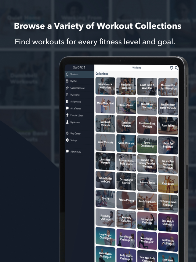 Sworkit Fitness & Wellness App Screenshot
