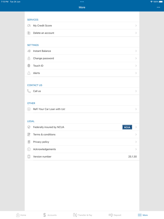 PA Central FCU iPad screenshot 4 - Finance app