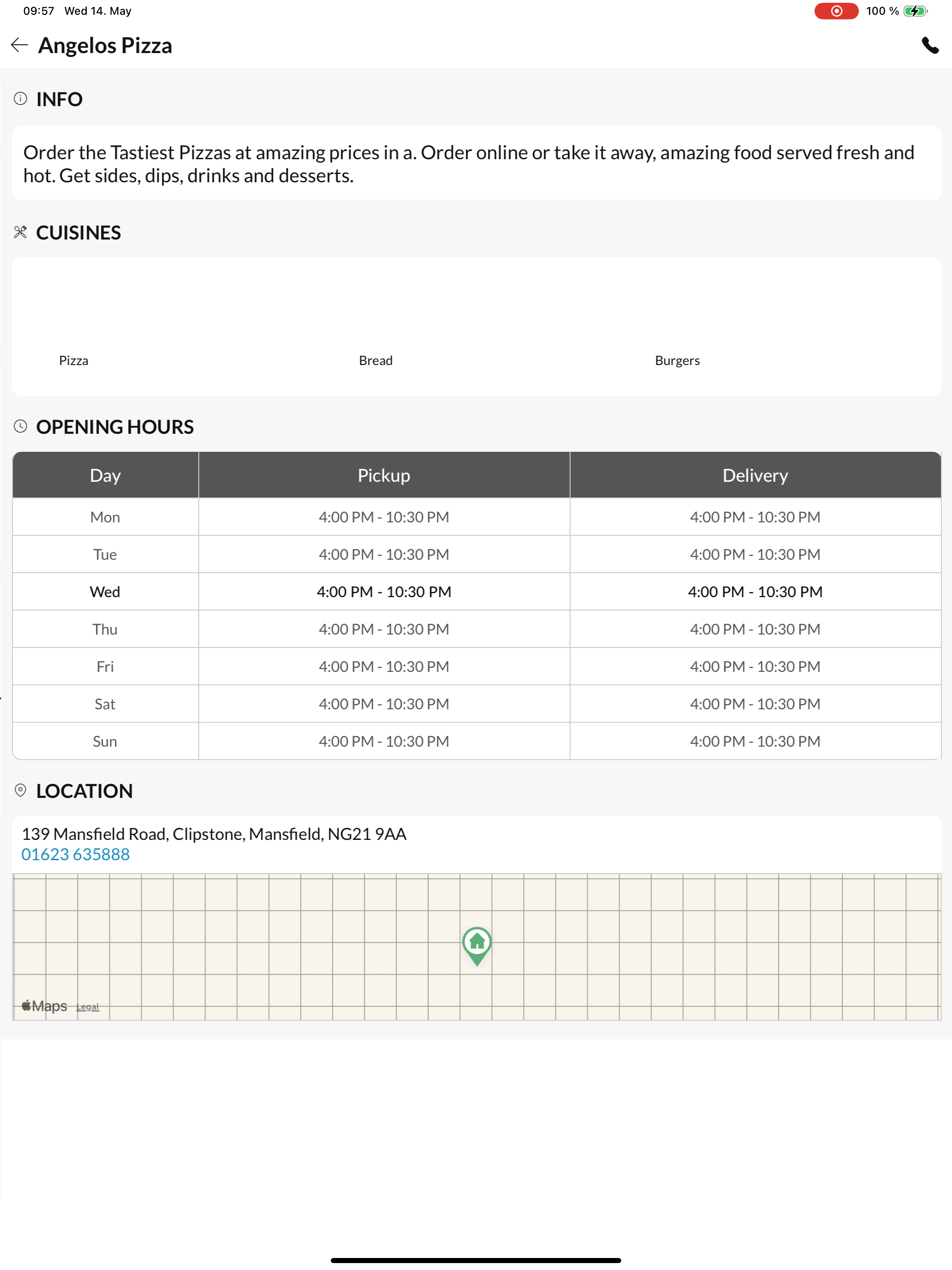 Angelos Pizza Mansfield. screenshot 10