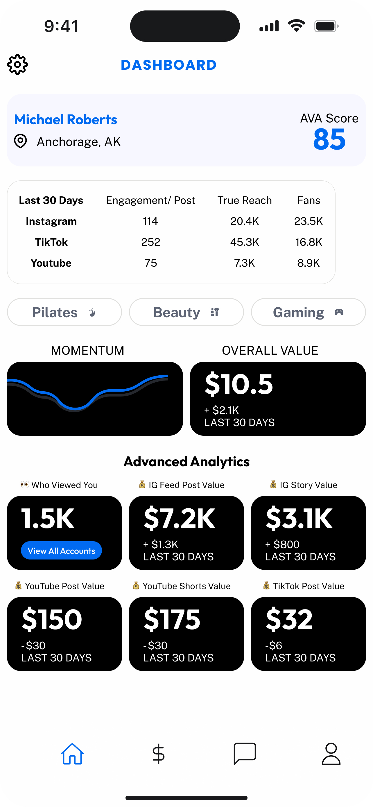Avarithim: Social Analytics screenshot 5