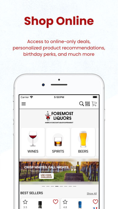 Screenshot #1 pour Foremost Liquors Lincoln
