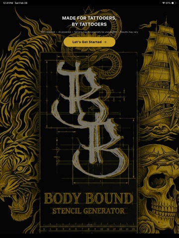 BODY BOUND Stencil Generator iPad screenshot