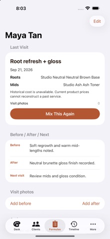 ColorBowl: Hair Formulas iPhone screenshot