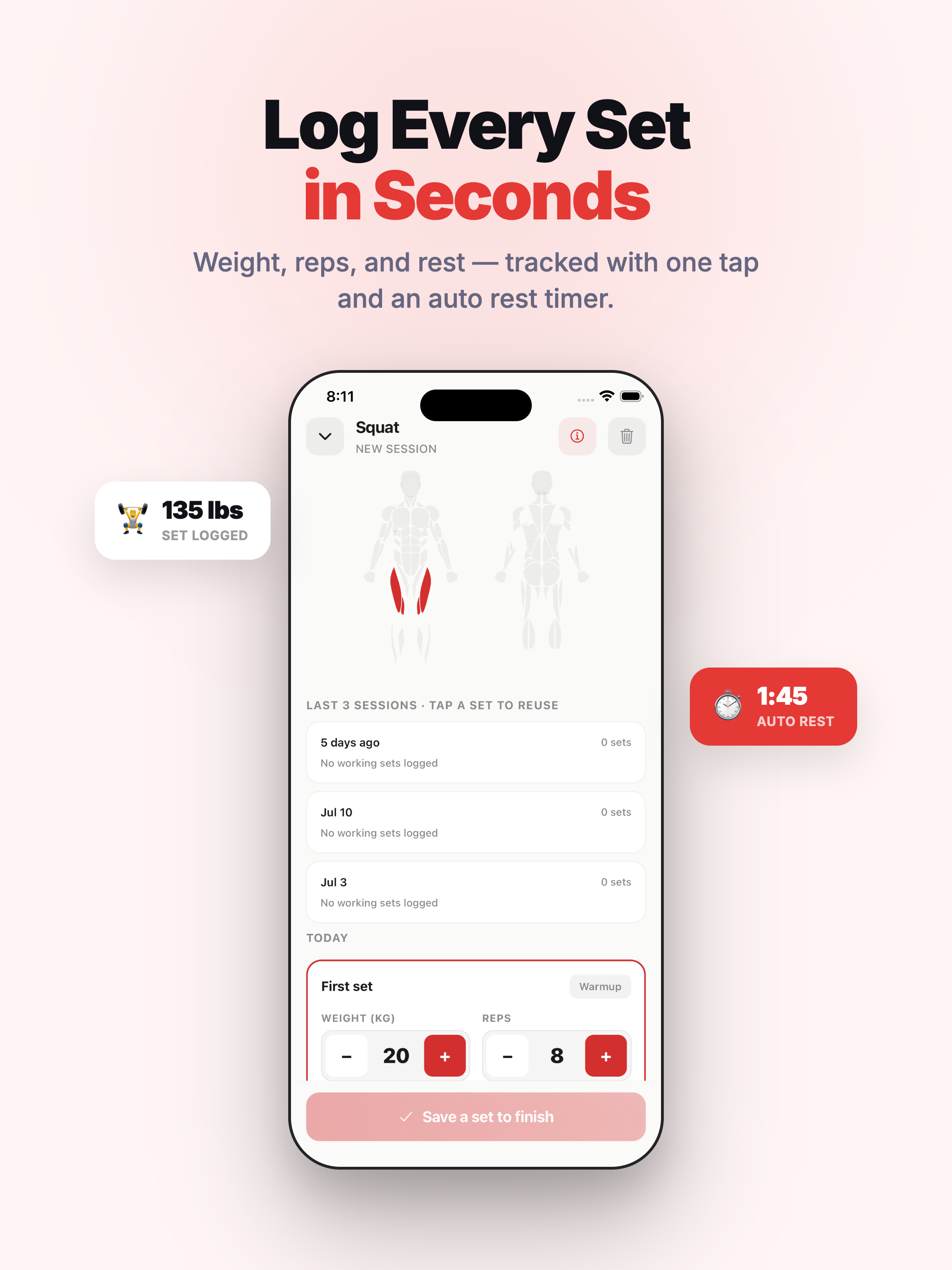 OneRep: Workout Tracker & PRs screenshot 10