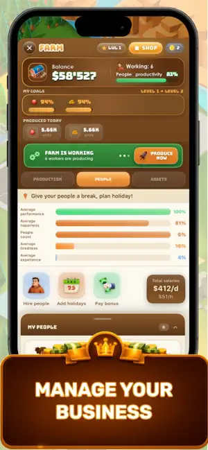 Business Empire Manager screenshot 1