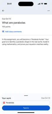 Google Classroom screenshot 7