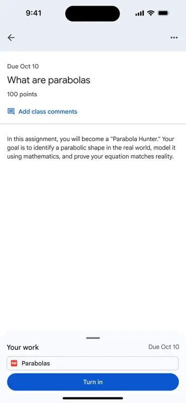 Google Classroom screenshot 7 of 8