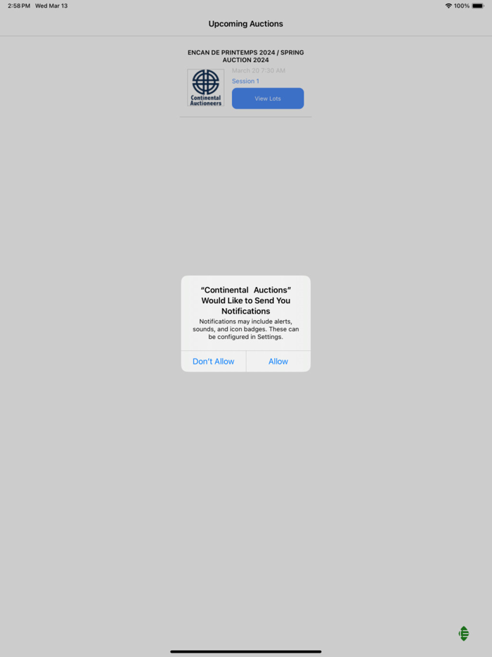 Continental Auctions