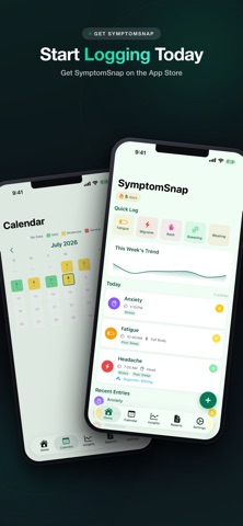 SymptomSnap - Symptom Log iPhone screenshot