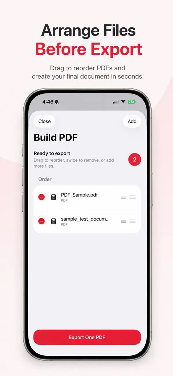 Screenshot #3 pour Attachments to PDF