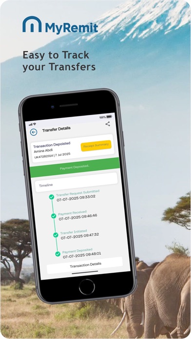 MyRemit iPhone screenshot 4 - Finance app