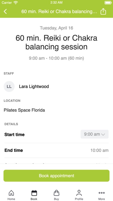 Pilates Space Florida Screenshot
