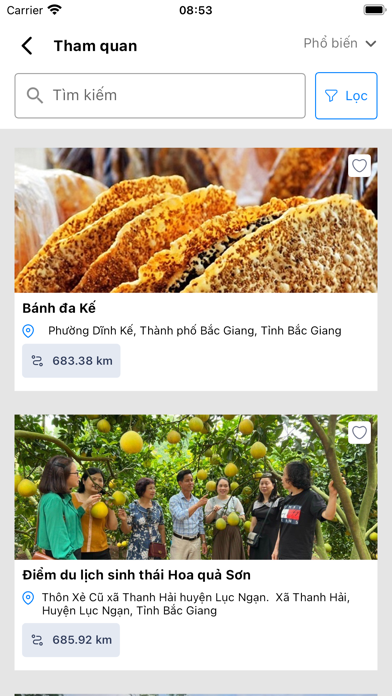 Bac Giang Tourism Screenshot