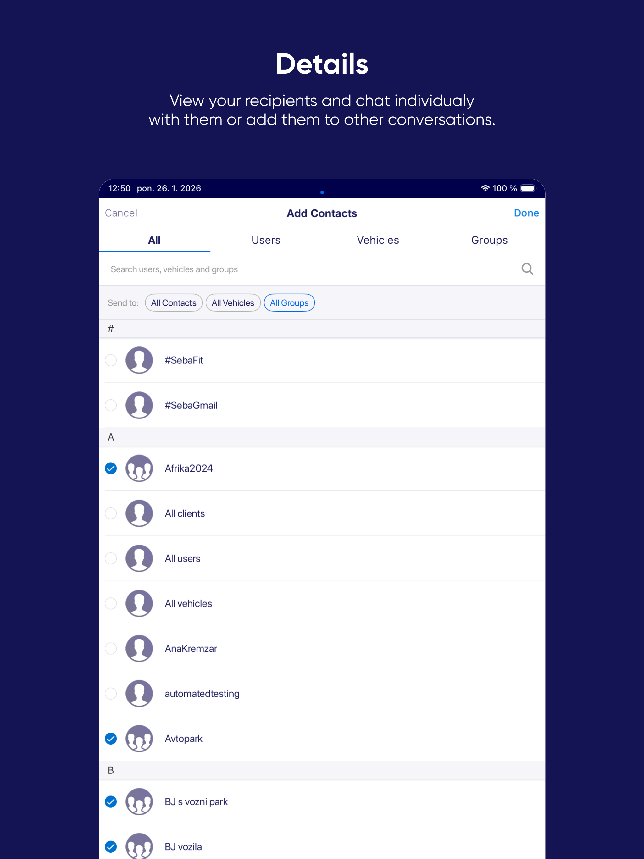 FleetChat (by EUROWAG) screenshot 4