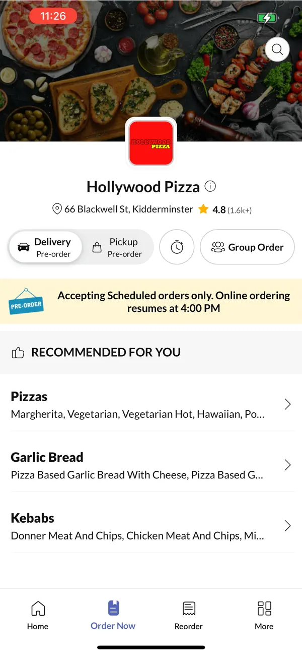 Screenshot #2 pour Hollywood Pizza Kidderminster