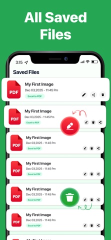 Excel to PDF Converter : XLSX iPhone screenshot