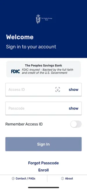 The Peoples Savings Bank screenshot 1