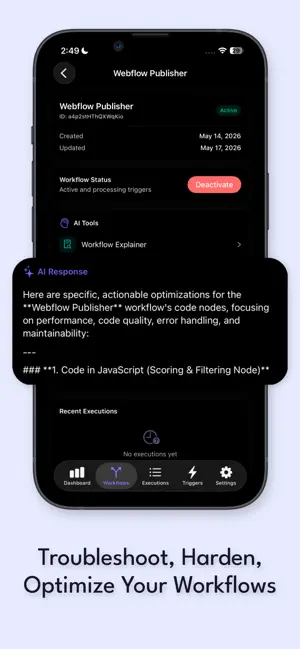 Nodey | n8n Mobile Automation iPhone screenshot 5