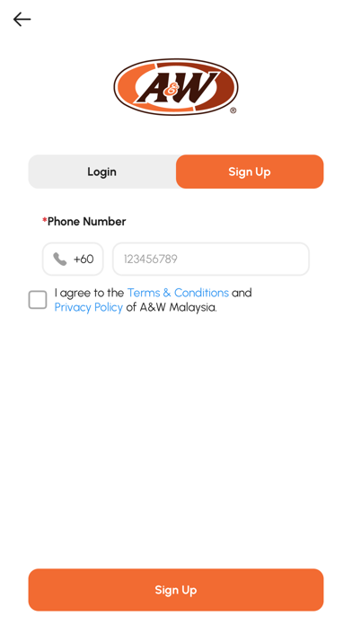 A&W Malaysia Screenshot