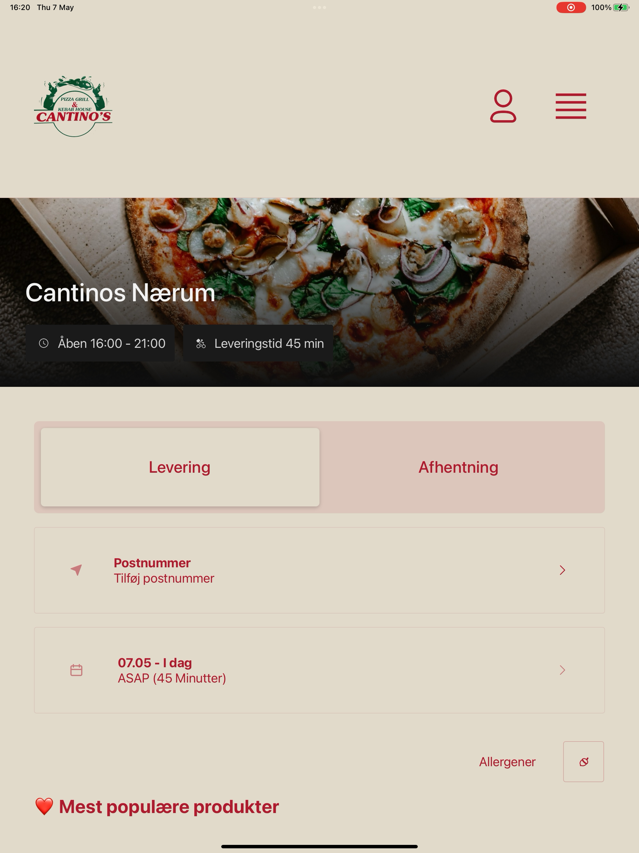 Cantinos Nærum DK screenshot 5