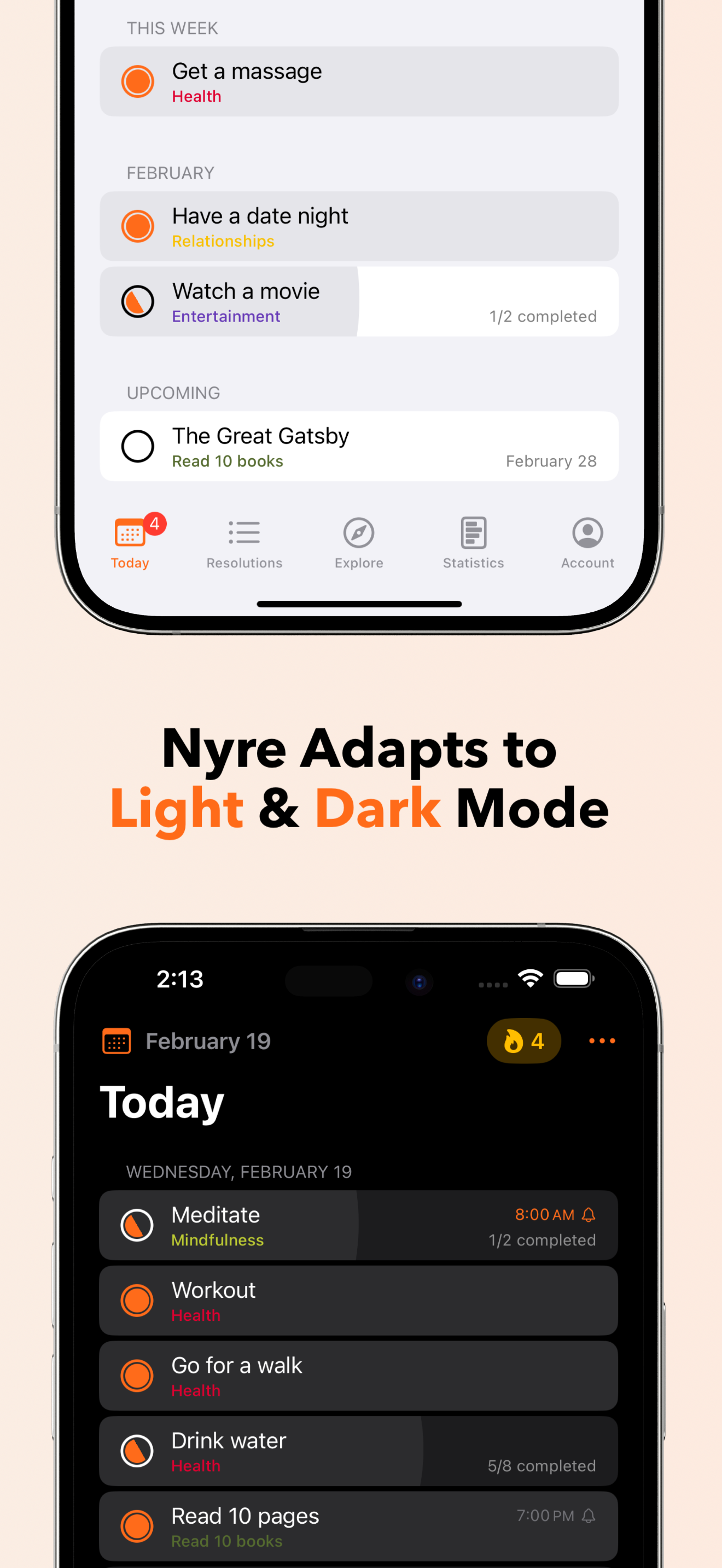 Nyre - Habit Tracker