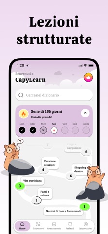 Impara inglese - CapyLearn Screenshot 2 of 7