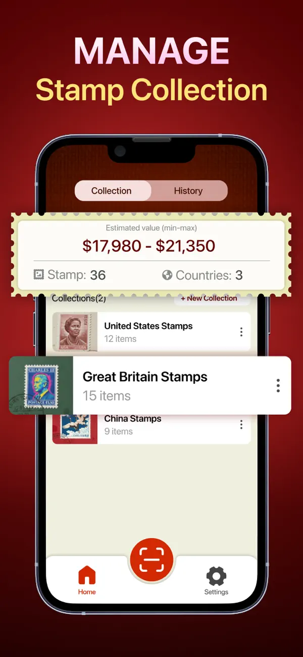 #4. Stamp Value Identifier (iOS) Ved: Free App Studio