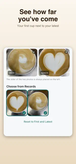 LatteSteps – Latte Art Log screenshot 1