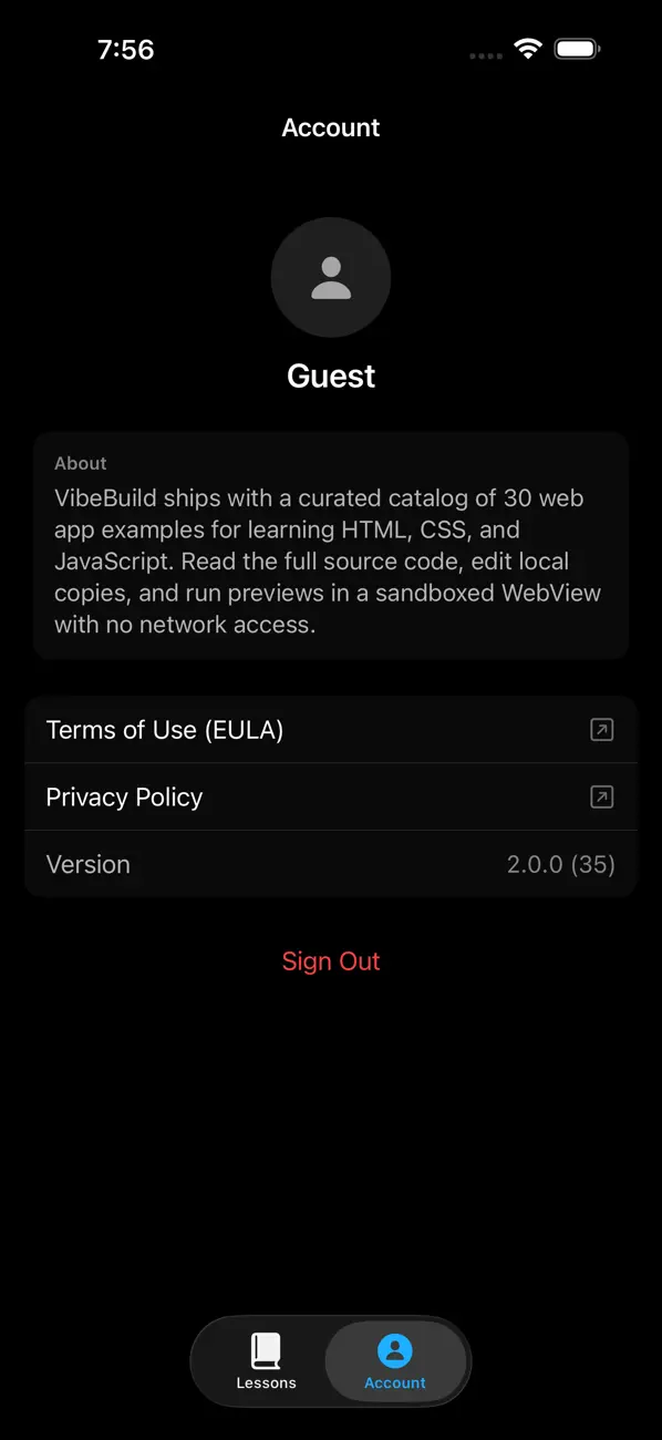 #3. VibeBuild (iOS) De: KreativeKoalaSolutions LLC