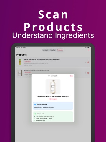 Curly Hair Scanner & Care Plan iPad screenshot