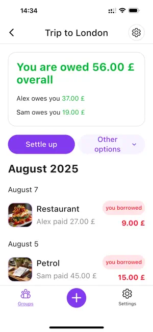 Split Payments -Group Expenses screenshot 2