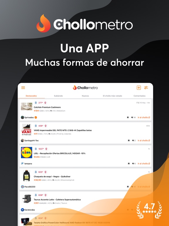 Chollometro - Chollos, ofertas iPad screenshot 1