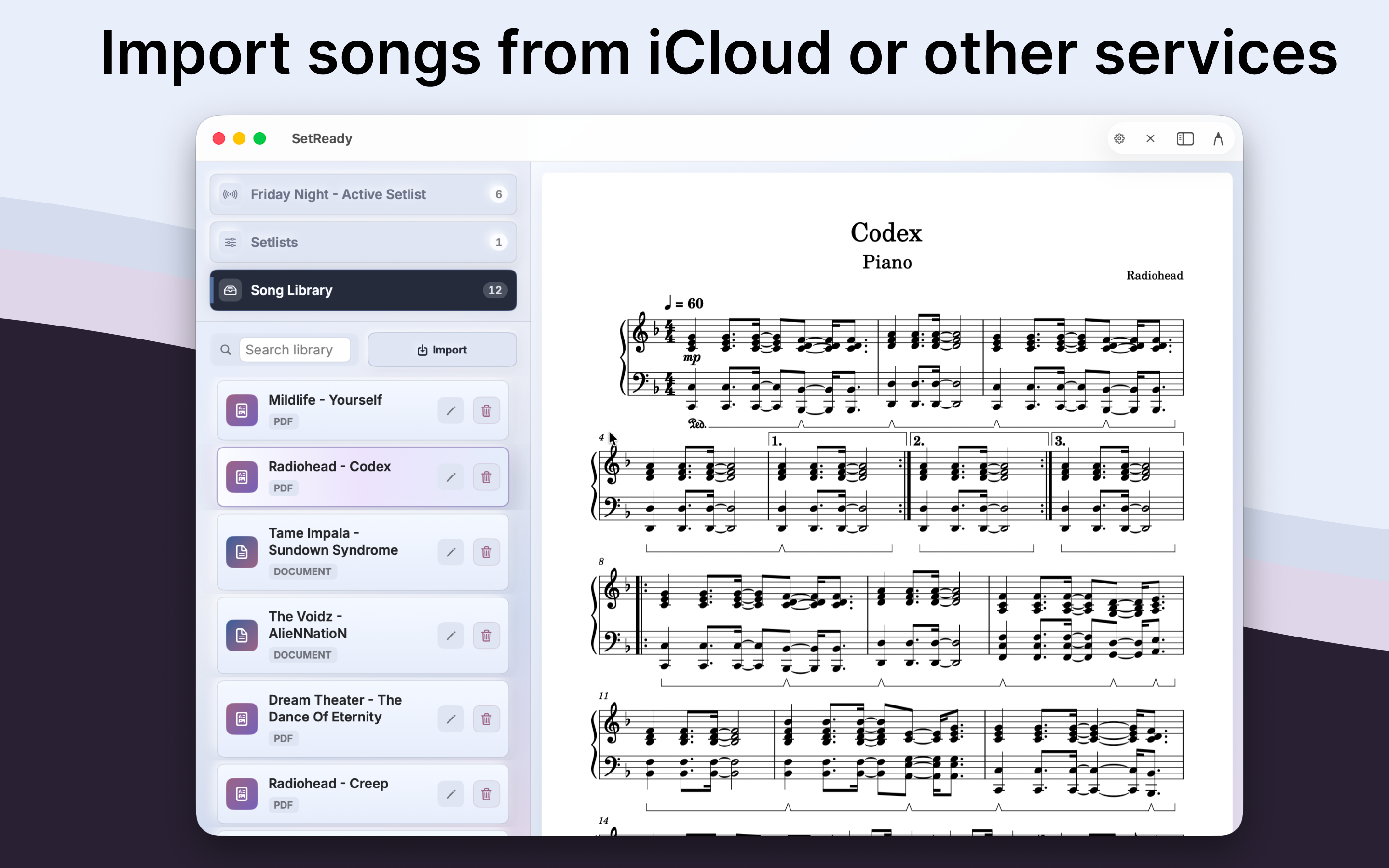 Setlist Manager - SongDeck