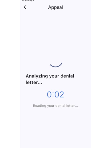 EasyPA Patient iPad screenshot