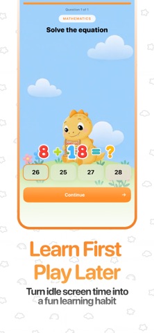 DinoLock: Solve to Unlock iPhone screenshot
