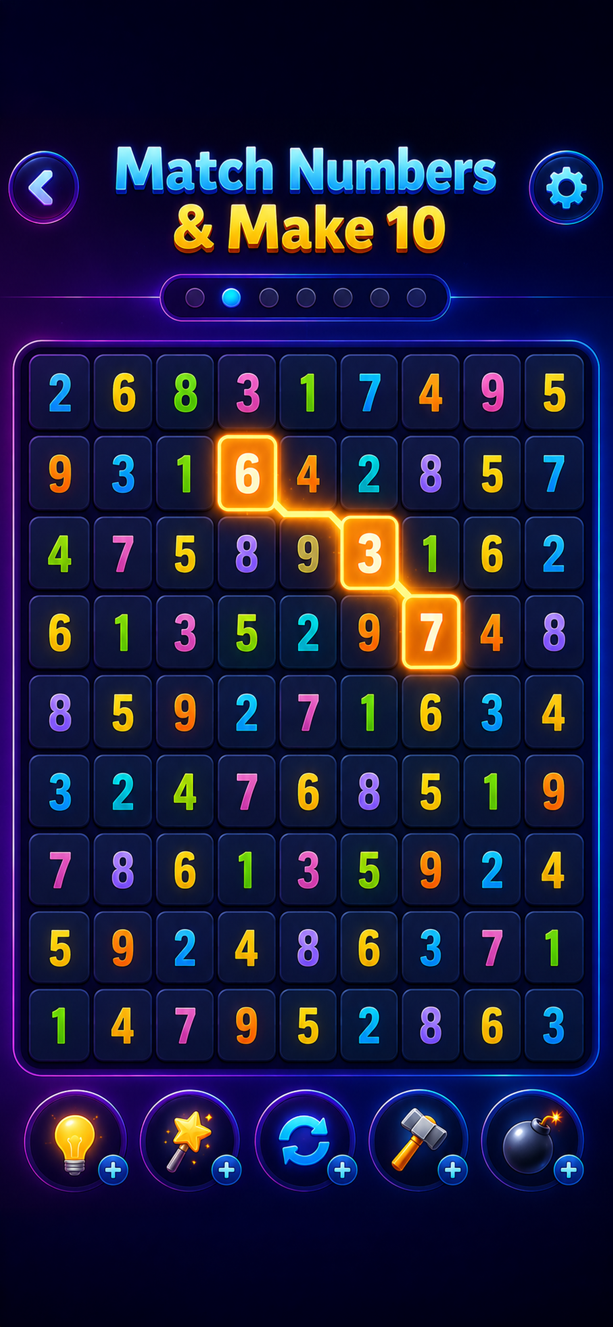 Number Matcing Games