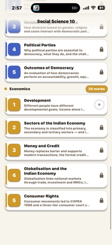 CBSE Social Science iPhone screenshot