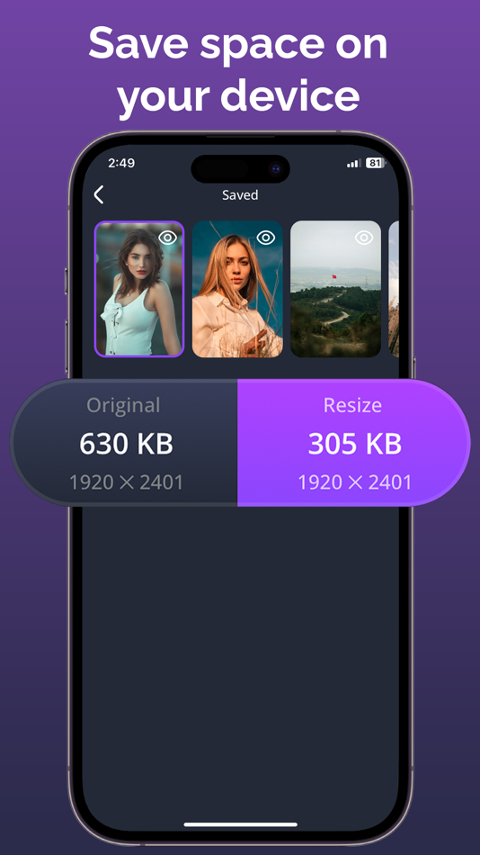 #4. HD Photo Compressor & Resize (iOS) بواسطة: Mohit Rudani