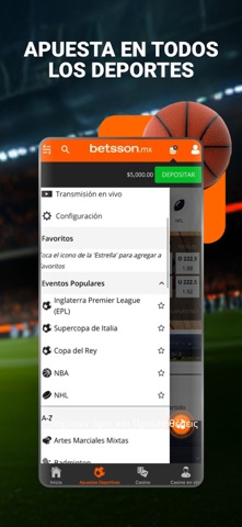 Betsson.mx: Deportes y Casino iPhone screenshot 4
