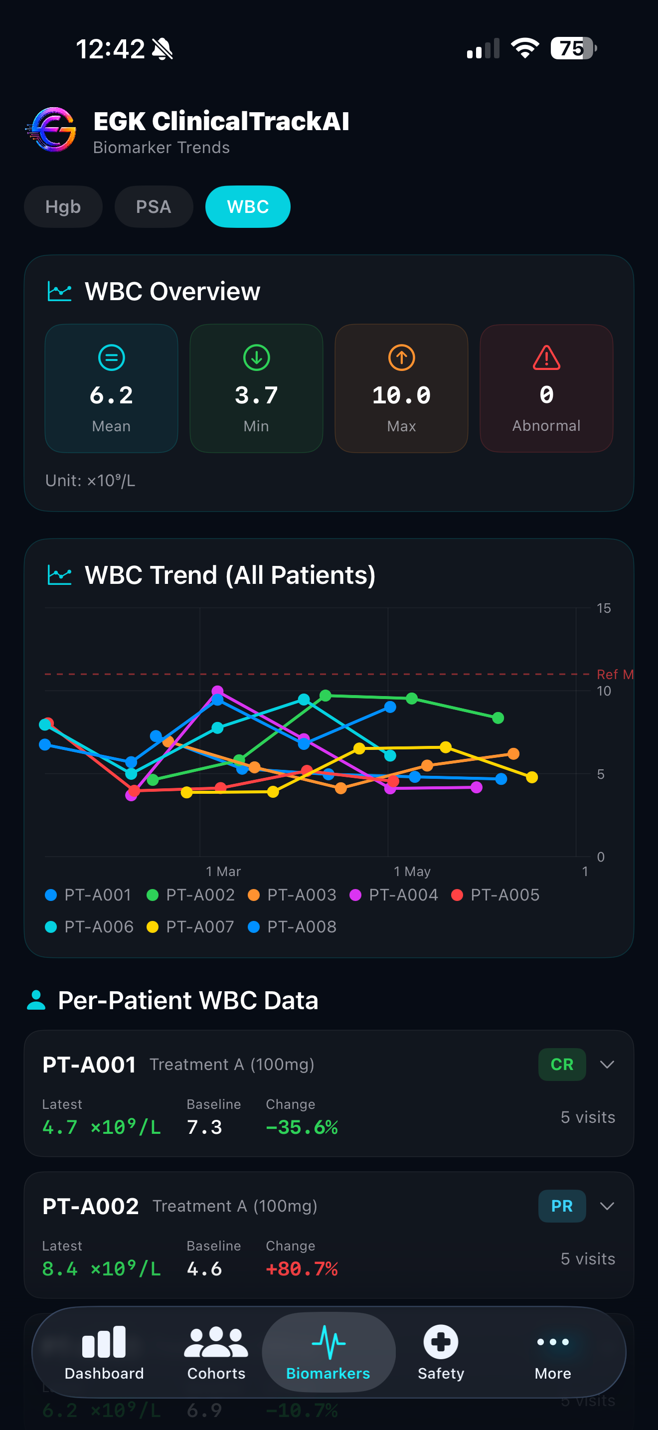 EGK ClinicalTrackAI screenshot 3