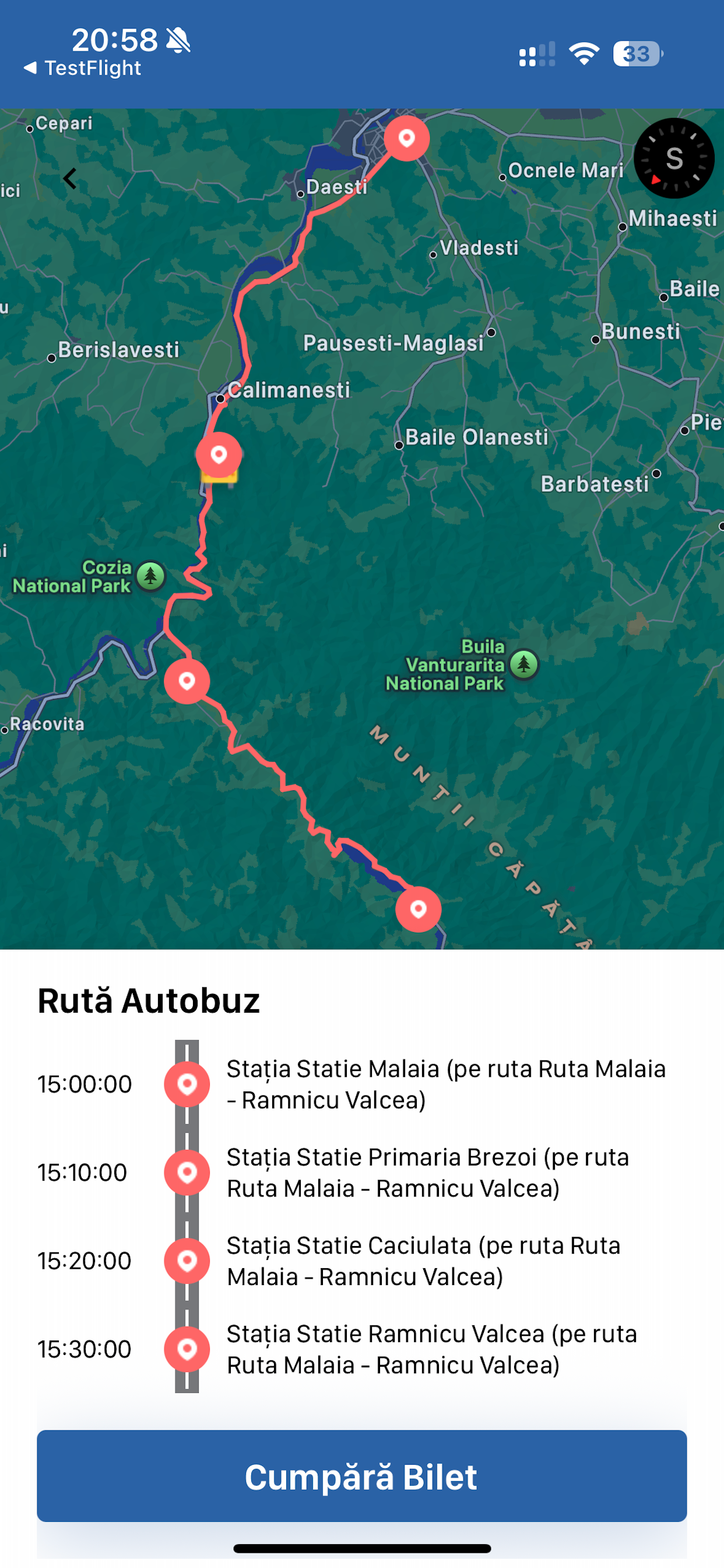 Transport Public Brezoi screenshot 4