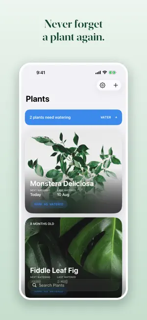 Water My Plant: Reminder app screenshot 1