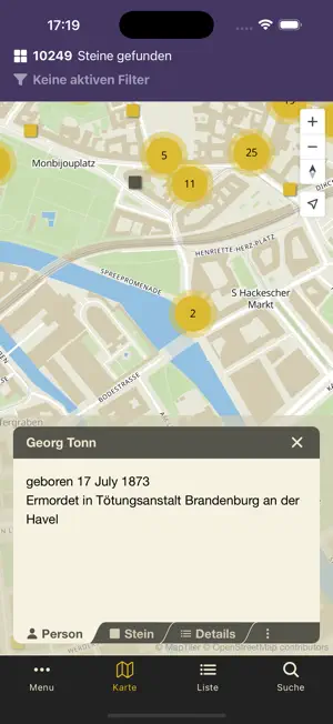 Stolpersteine Berlin screenshot 1