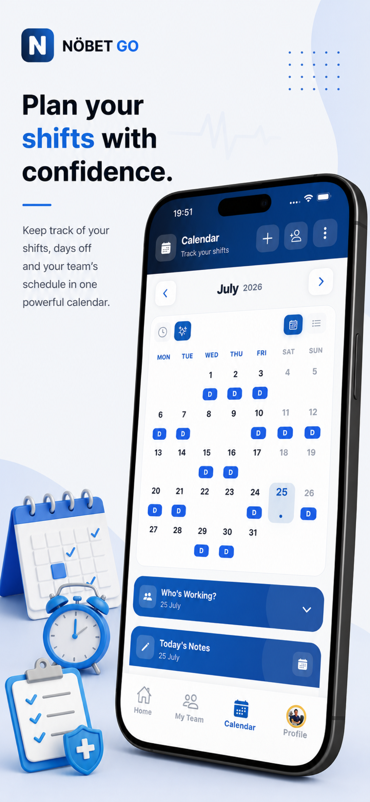Nöbet Go: Shift Schedule screenshot 2