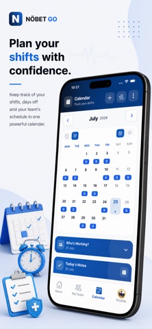 Nöbet Go: Shift Schedule iPhone screenshot 2