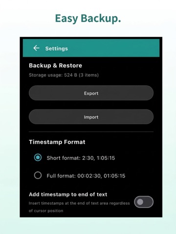 OSHIStamp - Video Timestamp iPad screenshot
