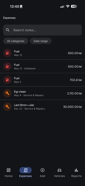 CarLedger - Expenses Tracker screenshot 2