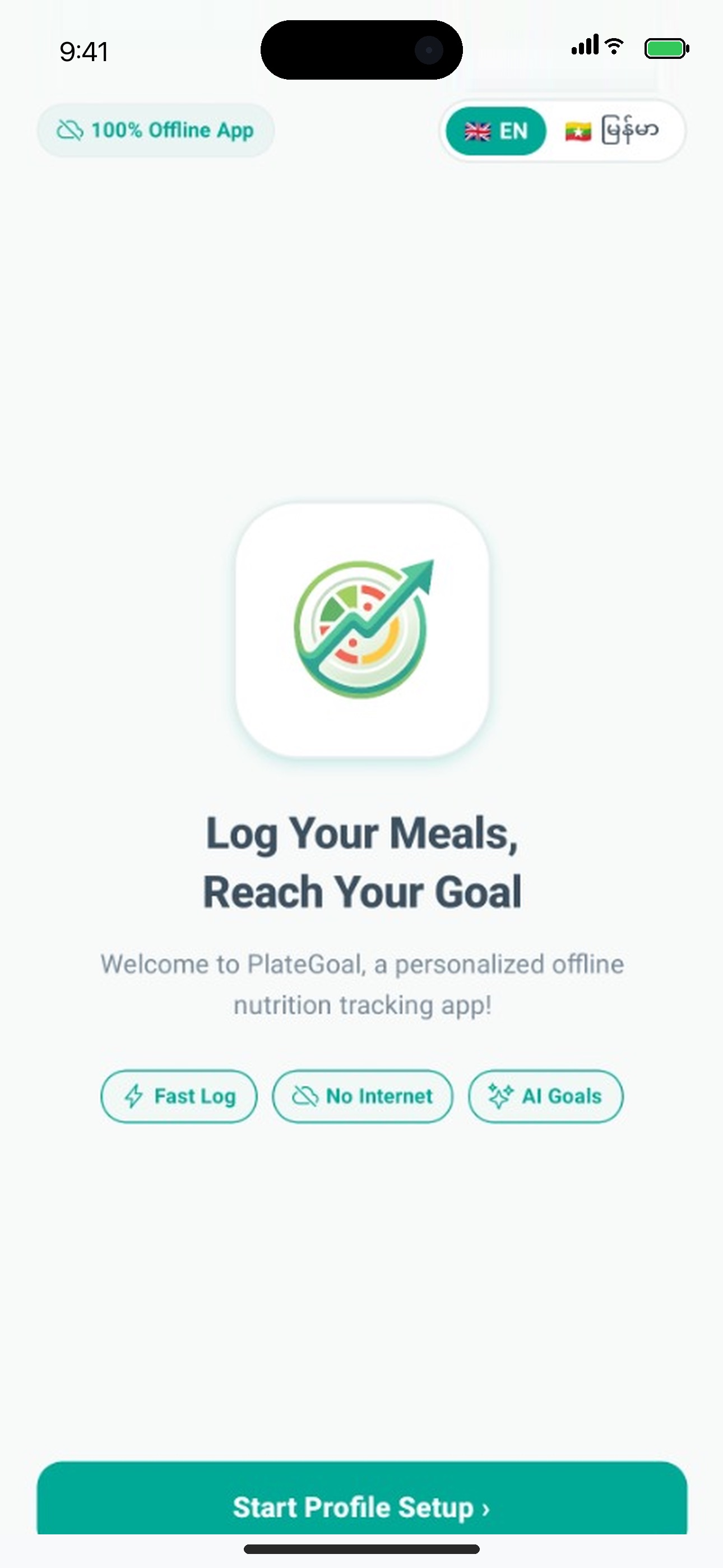 Screenshot 1 of PlateGoal: Nutrition & Fasting